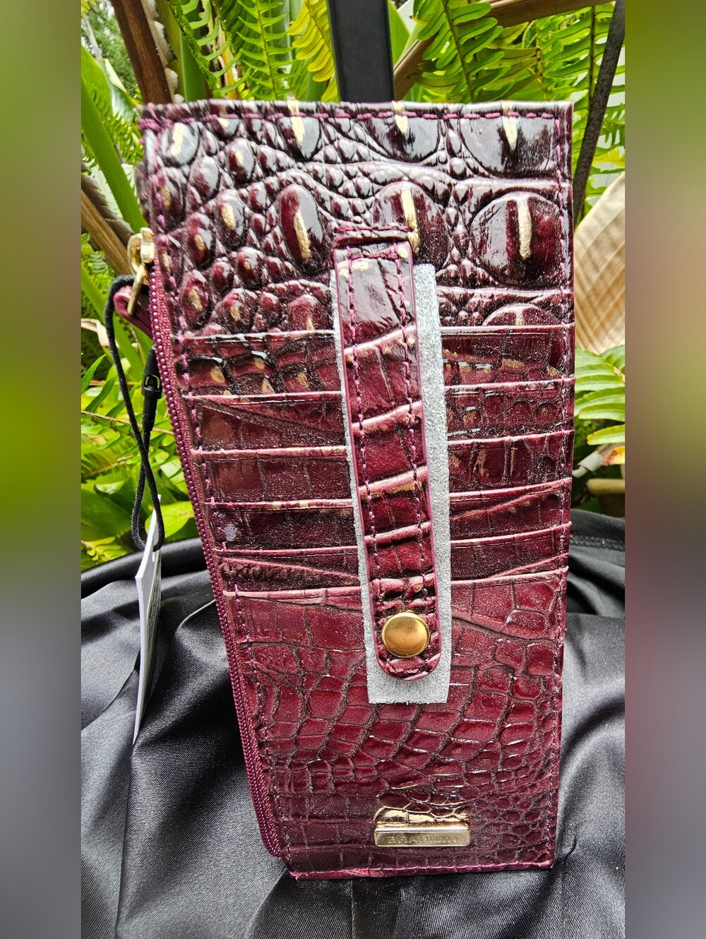 NWT Brahmin Sunset Solid Melbourne Slim Card Wallet - Picture 2 of 3